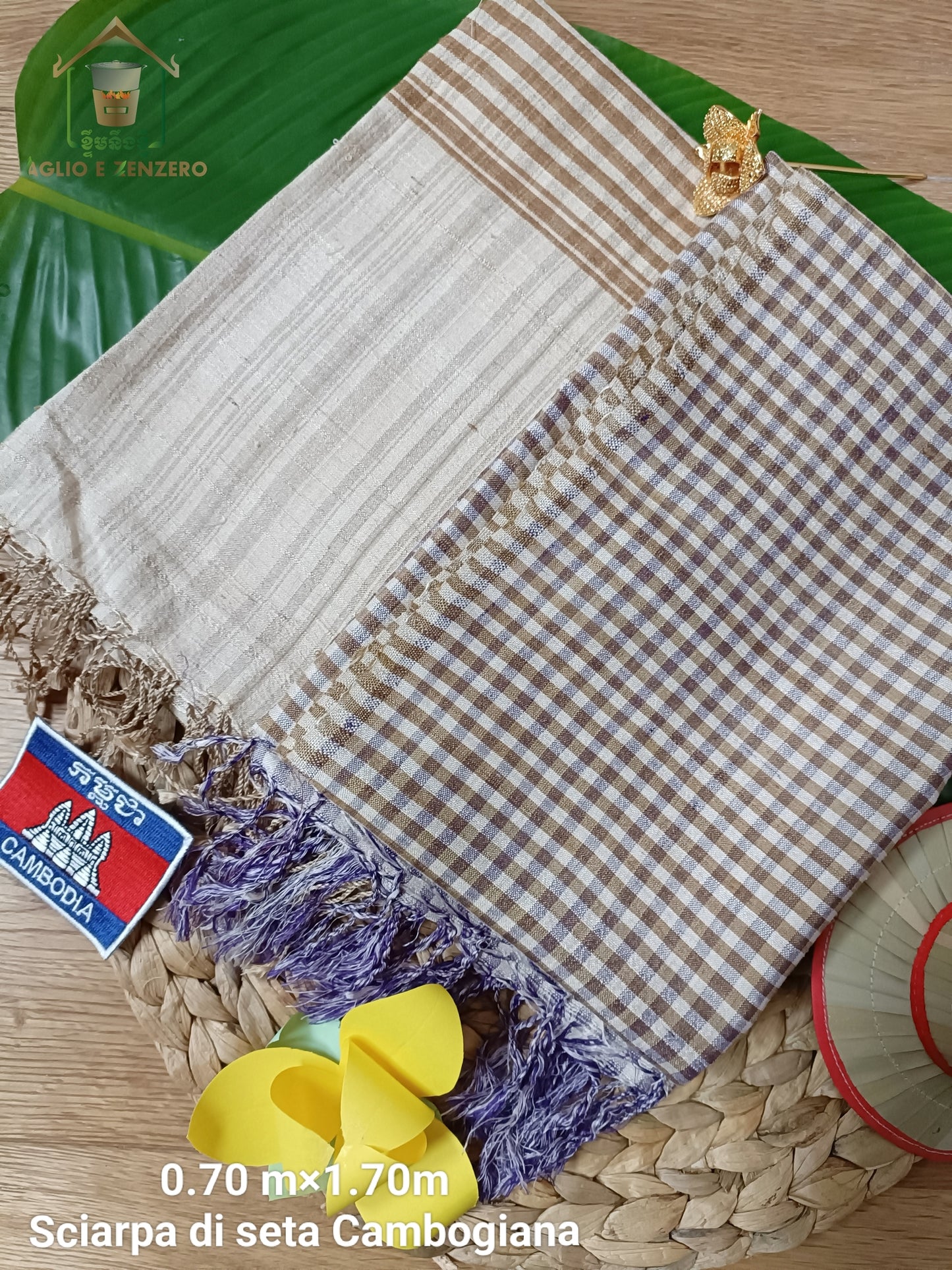 Sciarpa di seta fatta a mano