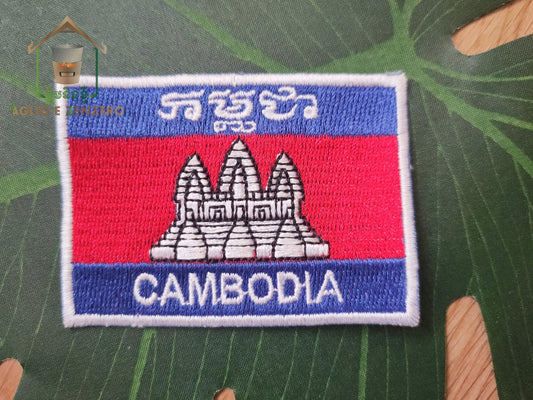 Patch con bandiera cambogiana